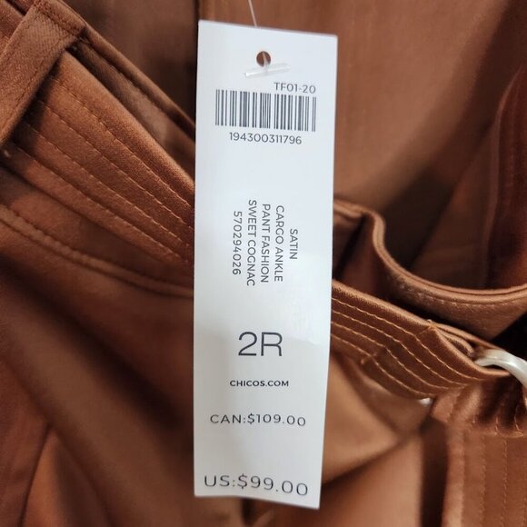 Chico's Woman's Ankle Pant Size 2 (US 12) NWT - Picture 5 of 5